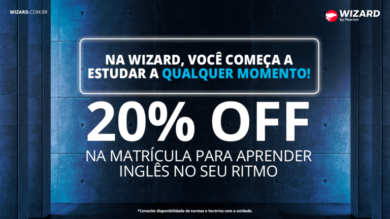 Promoções em curso de inglês e + idiomas | Wizard Idiomas