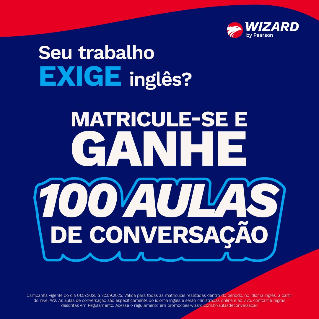 Campanha 100 aulas de conversação Wizard