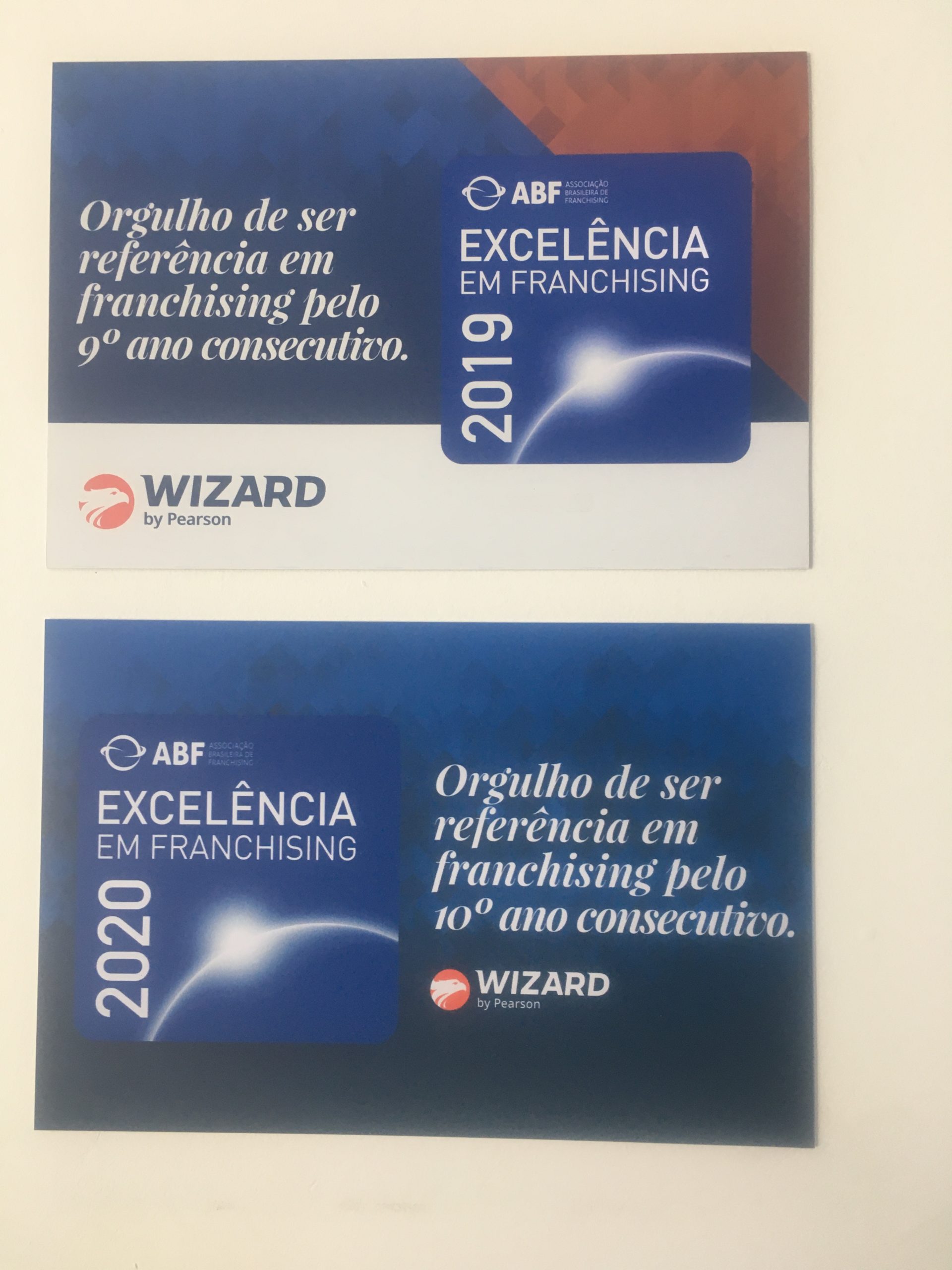 Prêmio ABF             Excelência em franchising pelo 10º ano consecutivo.