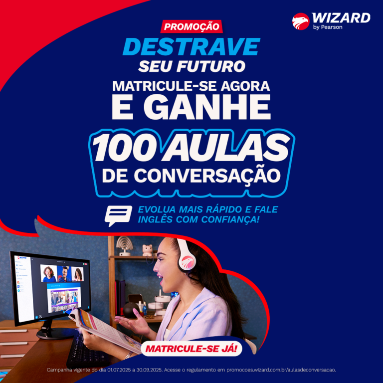 A Wizard Novo Hamburgo tem 38 anos de experiência ensinando inglês. Oferecemos aulas presenciais e online com professores qualificados. Também temos espanhol e francês. Fica no centro, fácil de chegar. Horários flexíveis. Venha fazer uma aula experimental!