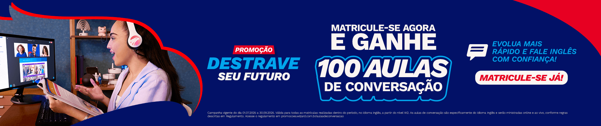 Faça uma aula experimental gratuita!
