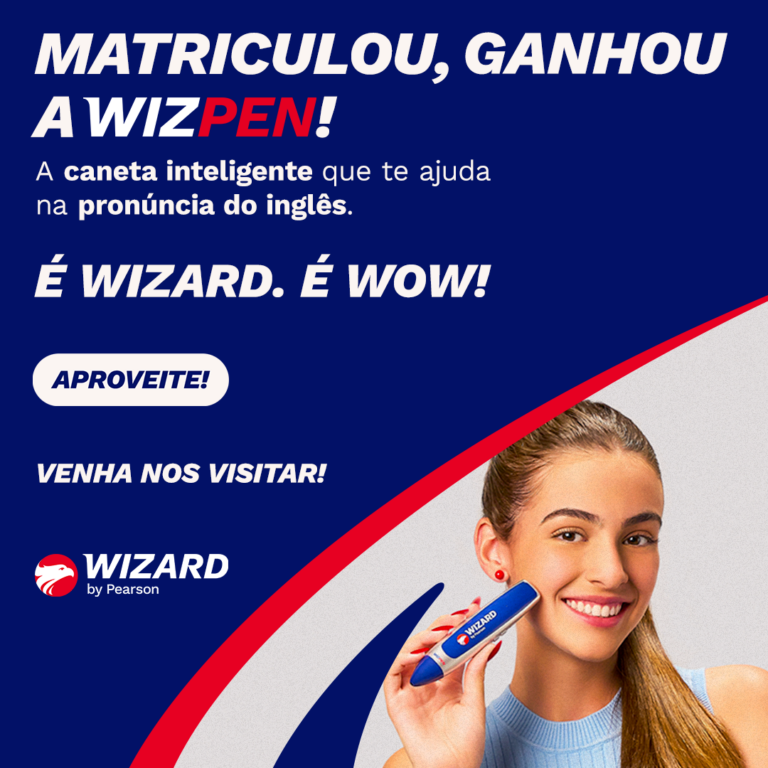 Venha para Wizard e matricule-se no curso de inglês