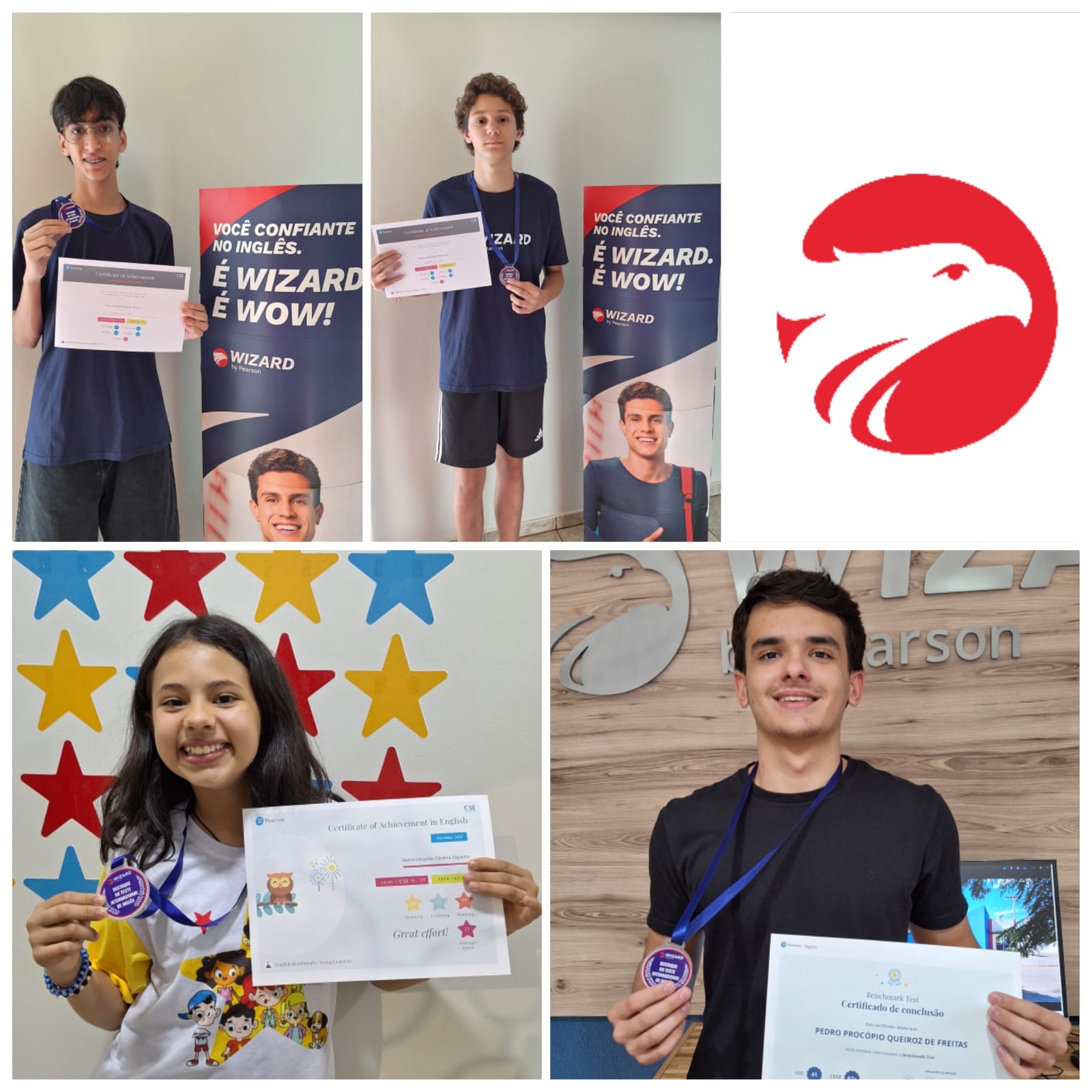 Benchmark Test: É o teste de proficiência da Wizard by Pearson.